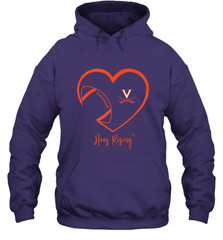 Virginia Cavaliers Football Inside Heart  Team Hooded Sweatshirt Hooded Sweatshirt - HHHstores