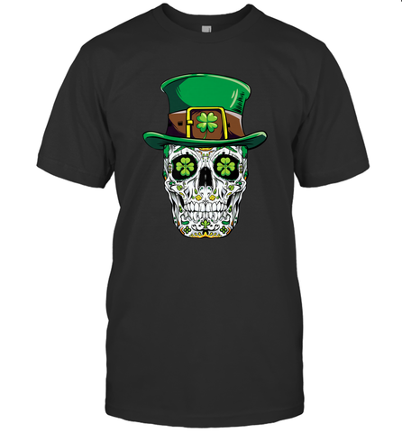 Sugar Skull Leprechaun T Shirt St Patricks Day Women Men Men's T-Shirt Men's T-Shirt / Black / S Men's T-Shirt - HHHstores