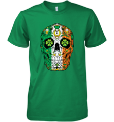 Sugar Skull Leprechaun T Shirt St Patricks Day Women Men Tee Men's Premium T-Shirt Men's Premium T-Shirt - HHHstores