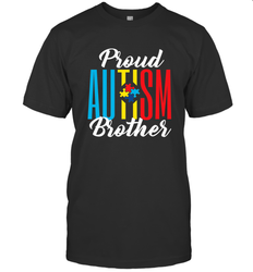 Proud Autism Brother Awareness Support Premium T Shirt Men's T-Shirt
