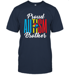 Proud Autism Brother Awareness Support Premium T Shirt Men's T-Shirt Men's T-Shirt - HHHstores