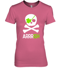 St. Patricks Day Irish Pirate Skull and Cross bones Women's Premium T-Shirt Women's Premium T-Shirt - HHHstores