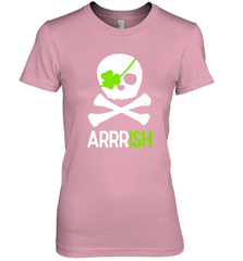 St. Patricks Day Irish Pirate Skull and Cross bones Women's Premium T-Shirt Women's Premium T-Shirt - HHHstores