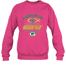 Sundays Are For Jesus and Green Bay Funny Christian Football 1 Crewneck Sweatshirt Crewneck Sweatshirt - HHHstores