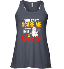 You Can't Scare Me I'm A Nurse Funny Halloween Witch Hat Women's Racerback Tank Women's Racerback Tank - HHHstores