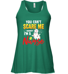 You Can't Scare Me I'm A Nurse Funny Halloween Witch Hat Women's Racerback Tank Women's Racerback Tank - HHHstores