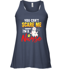 You Can't Scare Me I'm A Nurse Funny Halloween Witch Hat Women's Racerback Tank Women's Racerback Tank - HHHstores