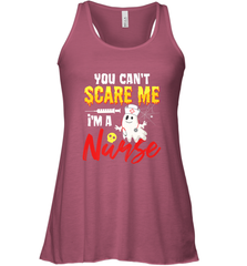 You Can't Scare Me I'm A Nurse Funny Halloween Witch Hat Women's Racerback Tank Women's Racerback Tank - HHHstores
