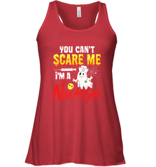 You Can't Scare Me I'm A Nurse Funny Halloween Witch Hat Women's Racerback Tank Women's Racerback Tank - HHHstores