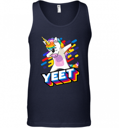 Colorful Dabbing Dancing Unicorn Celebration Yeet Men's Tank Top
