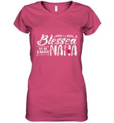 Blessed to be called Nana Women's V-Neck T-Shirt Women's V-Neck T-Shirt - HHHstores