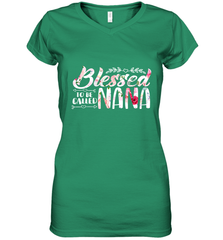Blessed to be called Nana Women's V-Neck T-Shirt Women's V-Neck T-Shirt - HHHstores