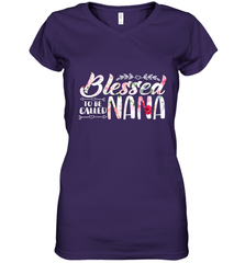 Blessed to be called Nana Women's V-Neck T-Shirt Women's V-Neck T-Shirt - HHHstores