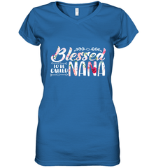 Blessed to be called Nana Women's V-Neck T-Shirt Women's V-Neck T-Shirt - HHHstores