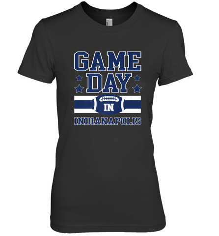 NFL Indianapolis Game Day Football Home Team Women's Premium T-Shirt Women's Premium T-Shirt / Black / XS Women's Premium T-Shirt - HHHstores