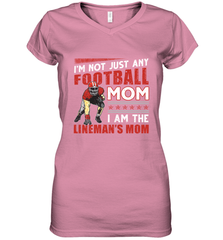 Lineman's Mom Women's V-Neck T-Shirt Women's V-Neck T-Shirt - HHHstores