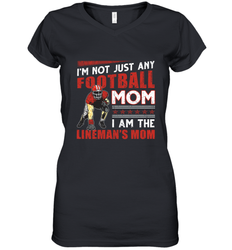 Lineman's Mom Women's V-Neck T-Shirt