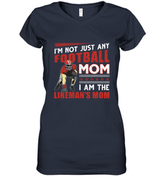 Lineman's Mom Women's V-Neck T-Shirt