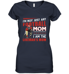 Lineman's Mom Women's V-Neck T-Shirt Women's V-Neck T-Shirt - HHHstores