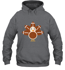 Funny Football Turkey Fall Thanksgiving Football Hooded Sweatshirt Hooded Sweatshirt - HHHstores