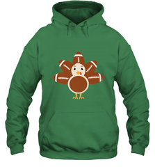 Funny Football Turkey Fall Thanksgiving Football Hooded Sweatshirt Hooded Sweatshirt - HHHstores