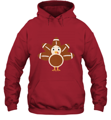Funny Football Turkey Fall Thanksgiving Football Hooded Sweatshirt Hooded Sweatshirt - HHHstores