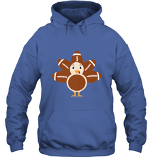Funny Football Turkey Fall Thanksgiving Football Hooded Sweatshirt Hooded Sweatshirt - HHHstores