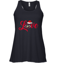 NFL Washington Redskins Logo Christmas Santa Hat Love Heart Football Team Women's Racerback Tank Women's Racerback Tank - HHHstores