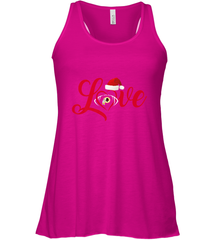 NFL Washington Redskins Logo Christmas Santa Hat Love Heart Football Team Women's Racerback Tank Women's Racerback Tank - HHHstores