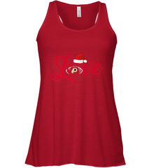 NFL Washington Redskins Logo Christmas Santa Hat Love Heart Football Team Women's Racerback Tank Women's Racerback Tank - HHHstores