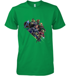Marvel Avengers Endgame Action Pose Logo Men's Premium T-Shirt