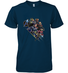 Marvel Avengers Endgame Action Pose Logo Men's Premium T-Shirt Men's Premium T-Shirt - HHHstores