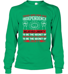 Those who won our independence believed liberty to be the secret of happiness and courage to be the secret of liberty 01 Long Sleeve T-Shirt Long Sleeve T-Shirt - HHHstores