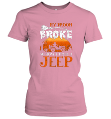 My Broom Broke So Now I Drive A Jeep Funny Witch Halloween Women's T-Shirt Women's T-Shirt - HHHstores