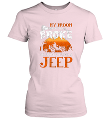 My Broom Broke So Now I Drive A Jeep Funny Witch Halloween Women's T-Shirt Women's T-Shirt - HHHstores
