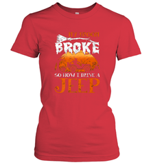 My Broom Broke So Now I Drive A Jeep Funny Witch Halloween Women's T-Shirt Women's T-Shirt - HHHstores