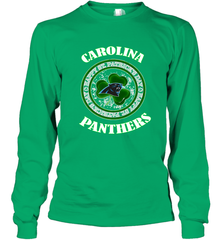 NFL Carolina Panthers Logo Happy St Patrick's Day Long Sleeve T-Shirt Long Sleeve T-Shirt - HHHstores