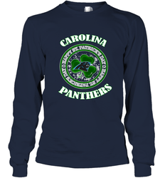 NFL Carolina Panthers Logo Happy St Patrick's Day Long Sleeve T-Shirt