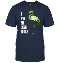 A Wee Bit Irish Today Flamingo St. Patrick's Day Men's T-Shirt