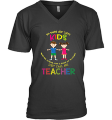 They Call Me Teacher School Kids Fun Appreciation Men's V-Neck Men's V-Neck - HHHstores