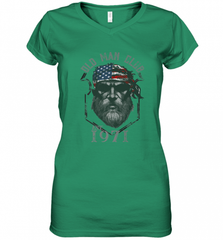 Old Man Club_ Established 1971 Women's V-Neck T-Shirt Women's V-Neck T-Shirt - HHHstores
