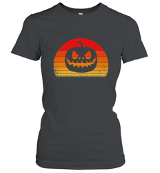 Retro Pumpkin Silhouette  Vintage Halloween Women's T-Shirt