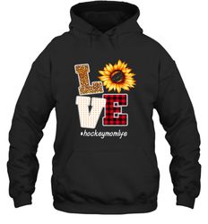 Love Hockey Mom Life Design Hooded Sweatshirt
