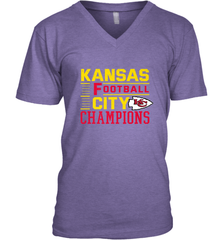 Kansas City Football Champions Vintage KC Distressed Gift Men's V-Neck Men's V-Neck - HHHstores