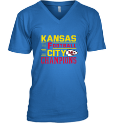 Kansas City Football Champions Vintage KC Distressed Gift Men's V-Neck Men's V-Neck - HHHstores