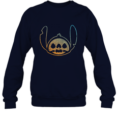 Disney Stitch Face Halloween Crewneck Sweatshirt