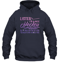 HOCKEY Nice Hockey Mom Hooded Sweatshirt