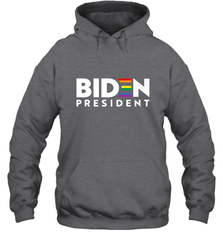 Joseph Biden For President T Shirt_ LGBT Gay Pride Rainbow Hooded Sweatshirt Hooded Sweatshirt - HHHstores