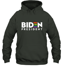 Joseph Biden For President T Shirt_ LGBT Gay Pride Rainbow Hooded Sweatshirt Hooded Sweatshirt - HHHstores
