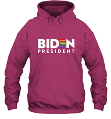 Joseph Biden For President T Shirt_ LGBT Gay Pride Rainbow Hooded Sweatshirt Hooded Sweatshirt - HHHstores